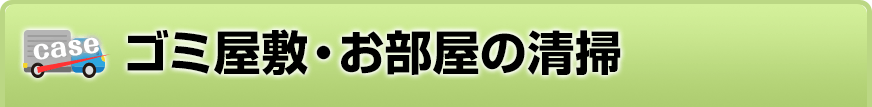 ゴミ屋敷・お部屋の清掃